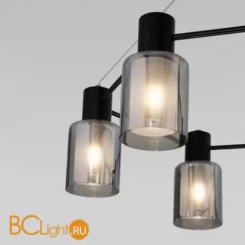 Люстра Eurosvet Notion new 70219/6 черный/античная бронза a065299 - Фото 0