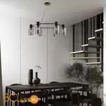 Люстра Eurosvet Notion new 70219/6 черный/античная бронза a065299 - Фото 1