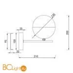 Бра Eurosvet Nuvola 70129/1 хром a060831 - Фото 1