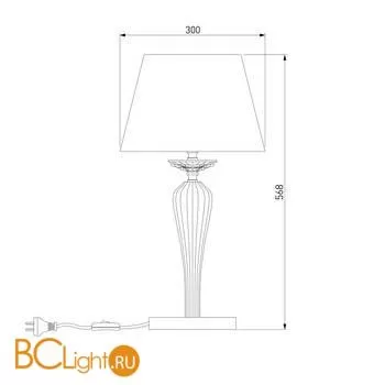 Настольная лампа Eurosvet Olenna 01104/1 белый a057239 - Фото 3