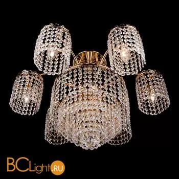 Потолочная люстра Eurosvet Олимпия 3648/9 золото/прозрачный хрусталь Strotskis - Фото 0