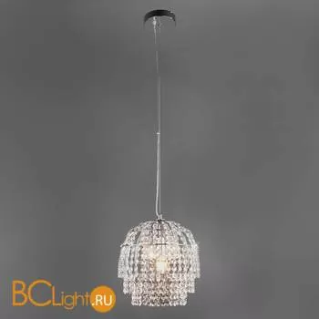 Подвесной светильник Eurosvet Oliver 10091/1 хром/прозрачный хрусталь Strotskis - Фото 2