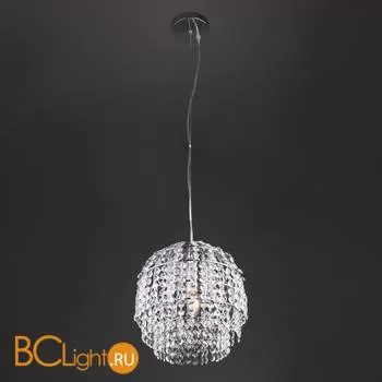 Подвесной светильник Eurosvet Oliver 10091/1 хром/прозрачный хрусталь Strotskis - Фото 1