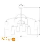 Люстра Eurosvet Omber 70137/8 хром a057696 - Фото 2