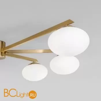 Потолочный светильник Eurosvet Opaline new 70220/6 латунь a065766 - Фото 0