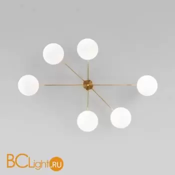 Потолочный светильник Eurosvet Opaline new 70220/6 латунь a065766 - Фото 1