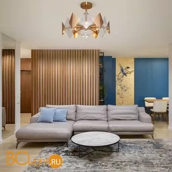 Люстра Eurosvet Origami 60121/6 латунь