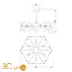 Люстра Eurosvet Origami 60121/6 латунь - Фото 3