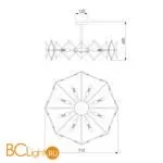 Люстра Eurosvet Origami 60121/8 латунь - Фото 2