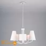 Потолочно-подвесная люстра Eurosvet Ornato 70074/5 белый - Фото 0