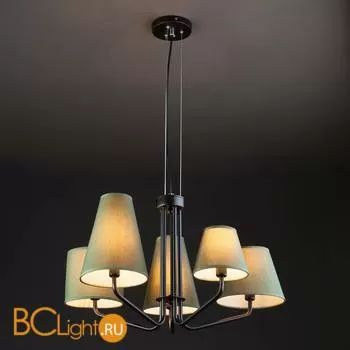 Потолочно-подвесная люстра Eurosvet Ornato 70074/5 черный - Фото 2