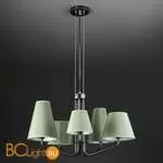 Потолочно-подвесная люстра Eurosvet Ornato 70074/5 черный - Фото 5