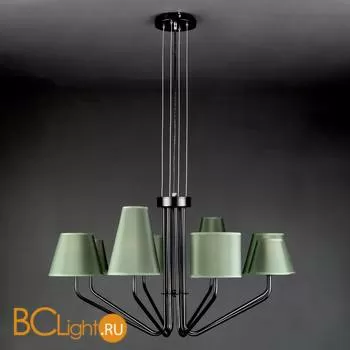 Потолочно-подвесная люстра Eurosvet Ornato 70074/8 черный - Фото 3