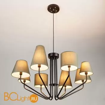 Потолочно-подвесная люстра Eurosvet Ornato 70074/8 черный - Фото 2