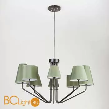 Потолочно-подвесная люстра Eurosvet Ornato 70074/8 черный - Фото 0