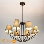 Потолочно-подвесная люстра Eurosvet Ornato 70074/8 черный - Фото 2