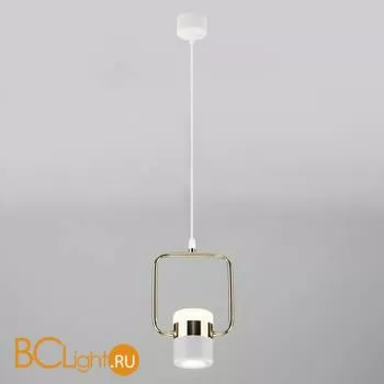 Подвесной светильник Eurosvet Oskar 50165/1 LED золото / белый - Фото 0