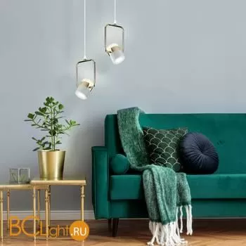 Подвесной светильник Eurosvet Oskar 50165/1 LED золото / белый - Фото 2