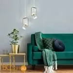 Подвесной светильник Eurosvet Oskar 50165/1 LED золото / белый - Фото 2