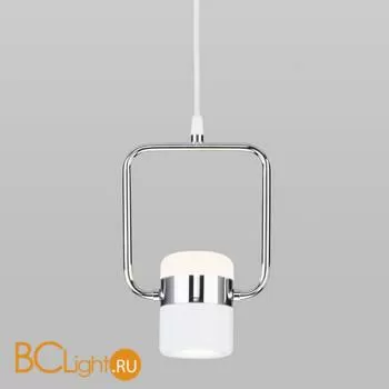 Подвесной светильник Eurosvet Oskar 50165/1 LED хром / белый