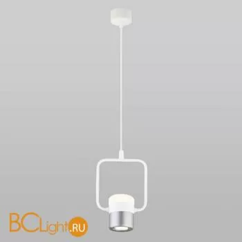 Подвесной светильник Eurosvet Oskar 50165/1 LED белый / серебро - Фото 2