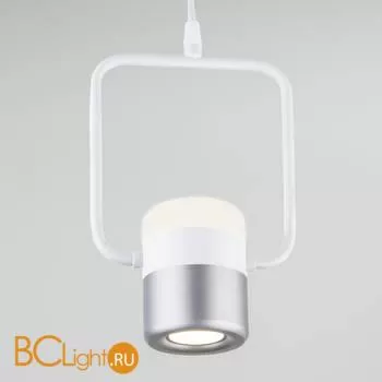Подвесной светильник Eurosvet Oskar 50165/1 LED белый / серебро - Фото 0