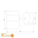 Настенный светильник Eurosvet Oskar 20165/1 LED золото / белый - Фото 2