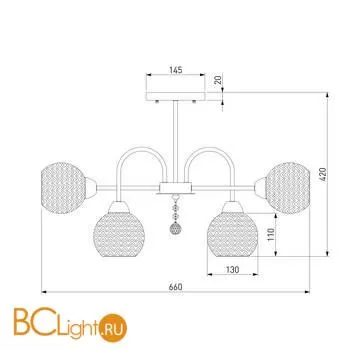 Люстра Eurosvet Ottawa 30175/6 золото - Фото 1