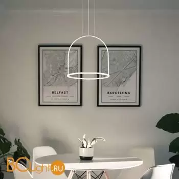 Подвесной светильник Eurosvet Over new 90322/1 белый a064957 - Фото 3