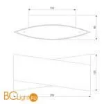 Настенный светильник Eurosvet Overlap 40145/1 LED белый - Фото 4