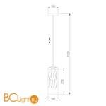 Подвесной светильник Eurosvet Pablo 50149/1 хром - Схема