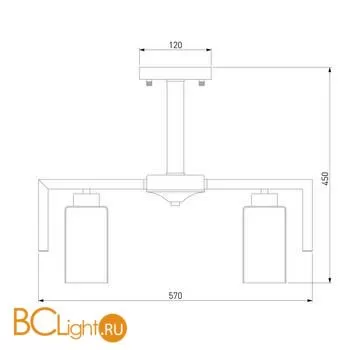 Люстра Eurosvet Palio 70126/6 черный - Фото 1
