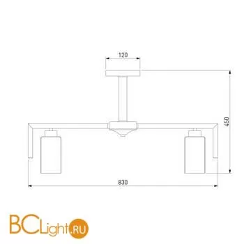 Люстра Eurosvet Palio 70126/8 черный - Фото 1