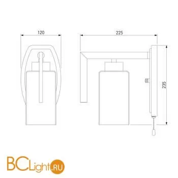 Бра Eurosvet Palio 70126/1 черный - Фото 2