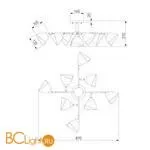 Люстра Eurosvet Paola 30126/8 хром - Фото 1
