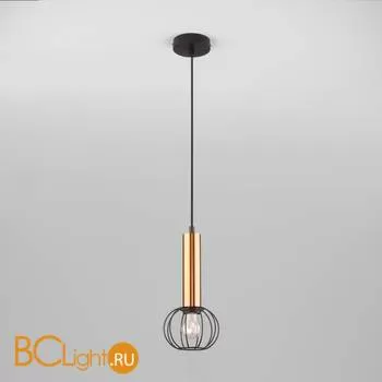 Подвесной светильник Eurosvet Parker 50178/1 черный/бронза - Фото 0