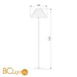 Торшер Eurosvet Peony 01133/1 хром/графит a059045 - Фото 2