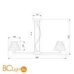 Люстра Eurosvet Peony 60136/8 хром/серый a059039 - Фото 0