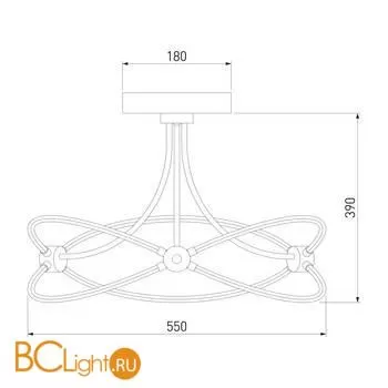 Потолочный светильник Eurosvet Petto 90246/6 белый Smart a056156 - Фото 2