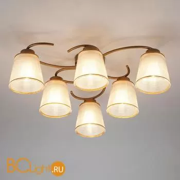 Потолочная люстра Eurosvet Phortos 60075/6 античная бронза - Фото 0