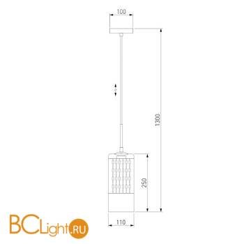 Подвесной светильник Eurosvet Pilar 50148/1 хром - Схема