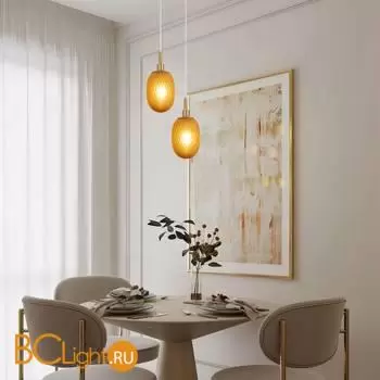 Подвесной светильник Eurosvet Pineapple new 50266/1 янтарный a066525 - Фото 2