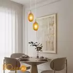 Подвесной светильник Eurosvet Pineapple new 50266/1 янтарный a066525 - Фото 2