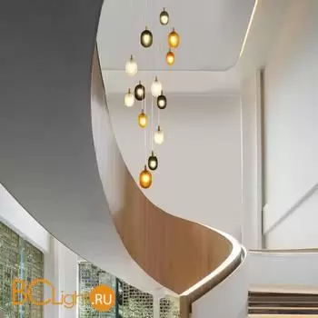 Подвесной светильник Eurosvet Pineapple new 50266 дымчатый/прозрачный/янтарный a066528 - Фото 4