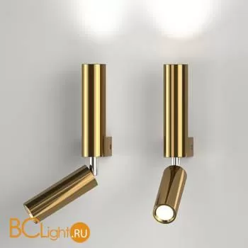 Бра Eurosvet Pitch 40020/1 LED латунь a061310 - Фото 1