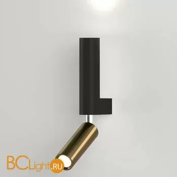 Бра Eurosvet Pitch 40020/1 LED черный/латунь a061312