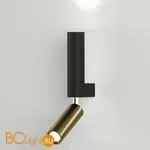 Бра Eurosvet Pitch 40020/1 LED черный/латунь a061312