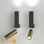 Бра Eurosvet Pitch 40020/1 LED черный/латунь a061312 - Фото 1