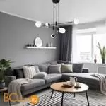 Подвесной светильник Eurosvet Planet new 70146/6 черный a062030 - Фото 1