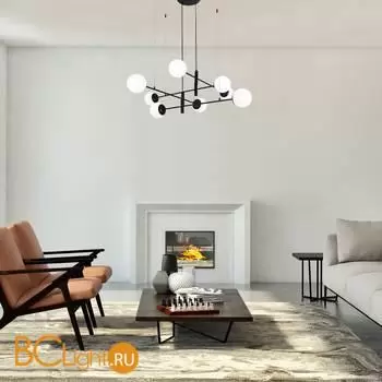 Подвесной светильник Eurosvet Planet new 70146/8 черный a062031 - Фото 1